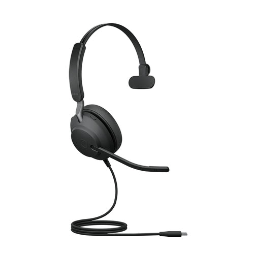 Jabra Evolve2 40 SE Headset Wired Head-band Calls/Music USB Type-C Black Jabra Evolve2 40 SE Headset Wired Head-band Calls/Music USB Type-C Black